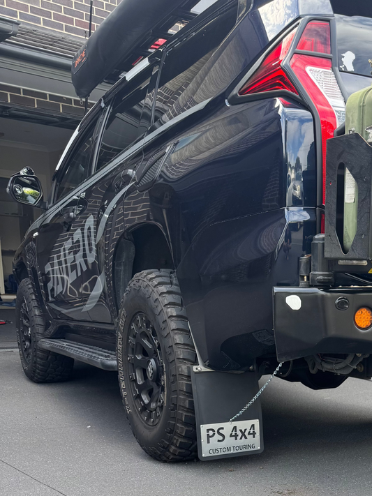 Pajero Sport Custom Mudflap Bracket with chain